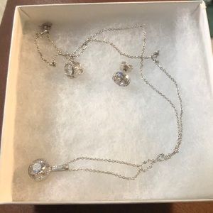 Earrings and necklace